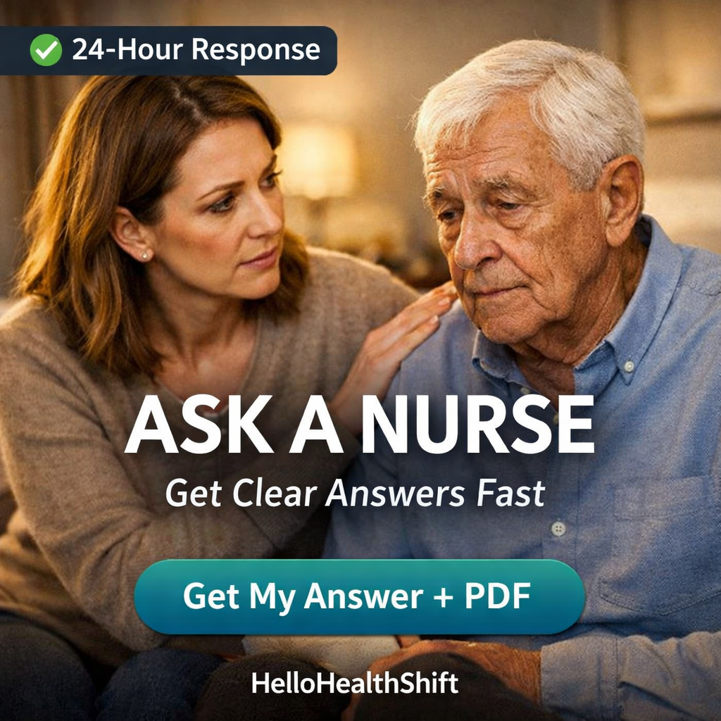 Caregiver seeking answers for loved one